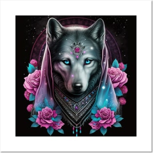 Majestic Wolfdog Posters and Art